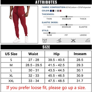 Pantalones Casuales Deportivos para Hombre, Mezcla de Algodón y Poliéster, Ligeros, Impermeables, Suaves, con Bolsillos Laterales y Elásticos - Product Image 5