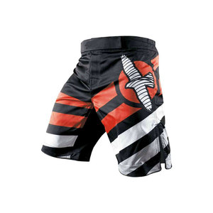 Short de boxe léger et respirant pour homme, taille mi-haute, fermeture élastique, en tissu peigné uni teint - Product Image 2