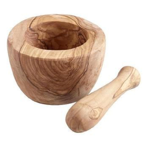 Natural Wood Mortar and Pestle Set Large Wooden <b>Herb</b> Crusher and Spice <b>Grinder</b> Bowl Kitchen Garlic Smasher for Hot Sale - Product Image 3