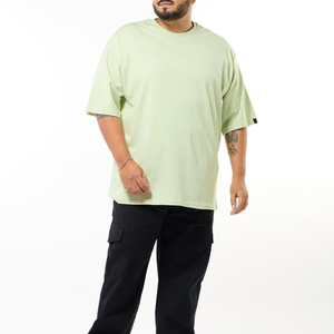 T-shirt Homme Oversize Style Urbain Uni Manches Courtes Col Rond Longueur Longue 100% Coton Grande Taille 3XL Séchage Rapide Respirant - Product Image 4