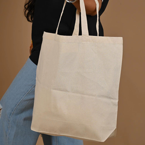 กระเป๋าเครื่องสำอางผ้าแคนวาสคุณภาพสูง ปรับแต่งได้ 100% ผลิตจากฝ้าย พร้อมหูหิ้วแบบตัวอักษร ดีไซน์รักษ์โลก ได้รับการรับรองมาตรฐาน GOTS ใช้ซ้ำได้ - Product Image 1