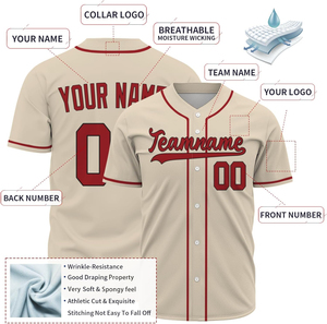 Stylish Premium Men's <b>Baseball</b> & Softball Jersey Comfortable & Durable with Breathable Feature Short Sleeve Regular Fit - Product Image 5