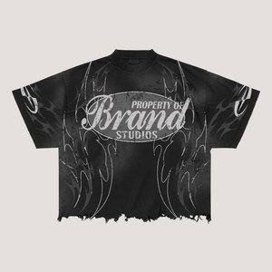 ชุดเสื้อยืดและกางเกงขาสั้นสไตล์สตรีทสำหรับผู้ชาย พิมพ์ลายแบบซับลิเมชั่น คอกลม ใส่สบายๆ ในฤดูร้อน - Product Image 2