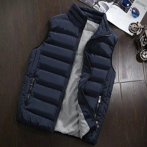 Chaleco para hombre, chaleco cortavientos, chaqueta sin mangas, chaleco de invierno, abrigo informal para hombre, acolchado de algodón, cálido y grueso, relleno de poliéster - Product Image 5