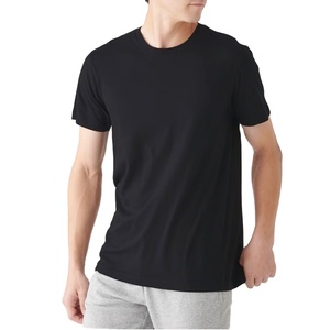 T-shirt Homme Personnalisé Grande Taille en Coton Lourd 100% Respirant Tissu Tricoté Uni Faible MOQ Design Vierge Grandes Tailles - Product Image 1