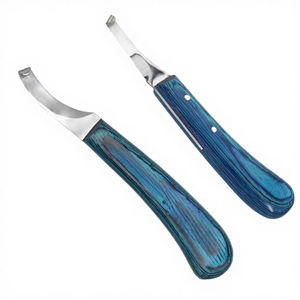 Juego de 2 Cuchillas de Doble Filo de Acero Inoxidable para Pezuñas, Instrumentos Quirúrgicos Veterinarios para Recortar Pezuñas - Product Image 3