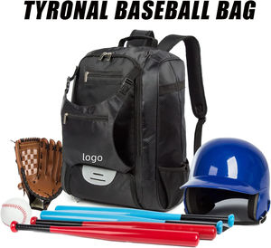 Sac à dos de baseball Bagnex avec logo personnalisé, compartiment à chaussures, sac d'équipement de baseball professionnel en polyester - Product Image 2