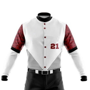 Uniforme de baseball personnalisé en gros, impression numérique par sublimation, manches courtes, 100% polyester, séchage rapide, respirant, vêtements d'équipe unisexes - Product Image 1