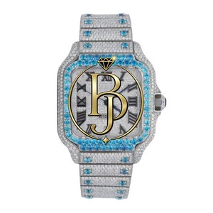 Montre pour homme Briva Luxury Square Analog en acier inoxydable à quartz, jour/date, écologique, légère, résistance à l'eau 10 bars - Product Image 5