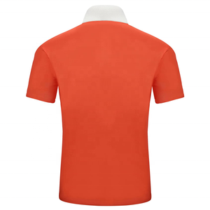 Men's Polo <b>T</b>-<b>Shirts</b> New Fashion Cotton Polyester Polo <b>Shirt</b> Men Stand <b>Collar</b> High Quality Short - Product Image 1