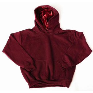 Sudadera con Capucha Unisex Color Morado Claro, Corte Regular, Color Sólido, Estilo Casual para Otoño, Material French Terry, Diseño con Bolsillos - Product Image 4