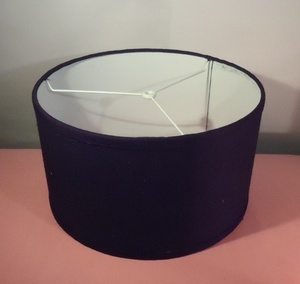 Cylinder Fabric <b>Lamp</b> <b>Shade</b> Black Modern Design Easy Installation <b>Lamp</b> Accessory with harp fittings <b>for</b> <b>table</b> <b>lamp</b> and desk <b>lamp</b> - Product Image 1