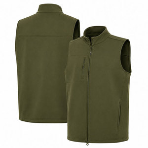 OEM Custom <b>Men's</b> Golf Vest Lightweight Windproof <b>Soft</b> <b>Shell</b> Sleeveless <b>Jacket</b> Plus Size Gilet for Outdoor Sports and Training - Product Image 3