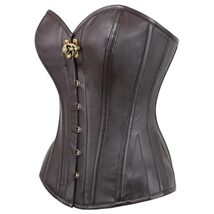 Corset en cuir écologique grande taille pour femme, design personnalisé, style gothique, design unique, effet amincissant et gainant pour adulte - Product Image 5