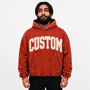 Fabricante de Sudaderas Personalizadas para Hombre, Estilo Skate, Felpa Gruesa, Suministro para Compradores de Marcas Estadounidenses - Product Image 5