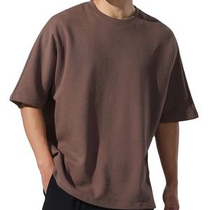 T-shirt personnalisé de haute qualité pour hommes T-shirts pour hommes en coton biologique T-shirts à manches courtes Top T-shirts surdimensionnés pour hommes d'été - Product Image 4
