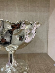 Cuenco Decorativo de Estilo Artístico con Pedestal para Exhibición de Frutas, Arreglo Elegante de Pétalos de Flores para Mesa y Decoración Espiritual - Product Image 6