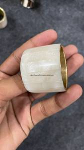 Customized Swirl <b>Resin</b> Napkin Rings Green Blue Wedding Parties <b>Clear</b> Stocked Eco-Friendly Luxury - Product Image 2