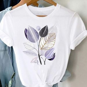 Camisetas de Mujer Superventas, 100% Algodón Jersey, Cuello Redondo, Manga Corta, Casual, Ecológicas, con Impresión Digital - Product Image 5