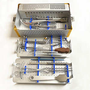 Kit d'instruments orthopédiques professionnels pour grands fragments, en acier inoxydable, pour la fixation osseuse et la chirurgie traumatique, complet et réutilisable - Product Image 1