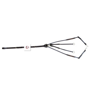 Coraza de cuero de herrajes de acero inoxidable de alta calidad con productos de caballo de relleno liso - Product Image 1