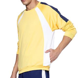 Sudadera con capucha de algodón 100% de alta calidad con panel personalizado a rayas para hombre al por mayor OEM nueva ropa de moda para hombre - Product Image 3