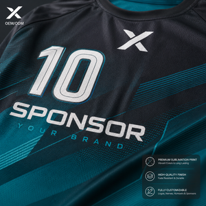 X Men Soccer Jersey Set Long Sleeve Crew Neck Sublimated Polyester Quick Dry <b>Athletic</b> Wear OEM/ODM - Product Image 4