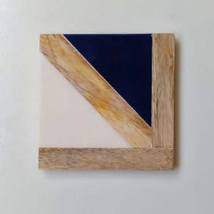 Dessous de verre époxy artistique bohème incrustation de résine tourbillons colorés épaisseur 5mm accessoires de décoration de table tapis et tampons - Product Image 3