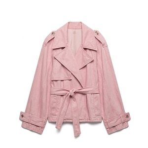Chaqueta vaquera holgada de talla grande, impermeable, en oferta, informal de otoño para mujer, transpirable, con decoración de botones - Product Image 6