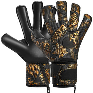 ถุงมือผู้รักษาประตูมืออาชีพรุ่นใหม่ พร้อมอุปกรณ์ป้องกันนิ้วมือ สำหรับผู้ใหญ่และเด็ก ถุงมือผู้รักษาประตูแบบหนา ทำจากยางลาเท็กซ์เนื้อเรียบ สำหรับฝึกซ้อมฟุตบอล - Product Image 1