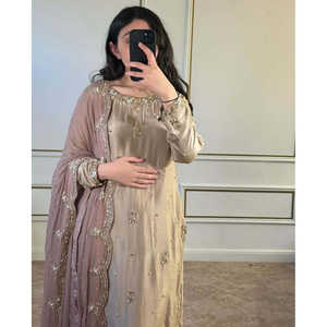 Conjunto Dupatta inferior superior para mujer de diseñador con bordado - Product Image 3