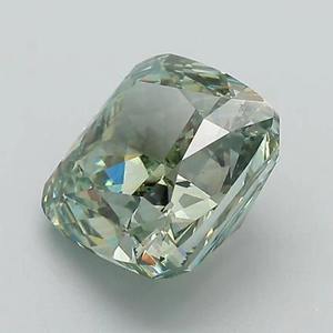 Luxury 2.00 Carat Fancy Green <b>Cushion</b> Cut Synthetic Diamond IGI Certified Manufacturer Factory Price BulkBuy Global Shipping New - Product Image 3