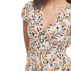 Vestido midi estampado para mujer, vestido de verano de cintura alta a la moda - Product Image 6