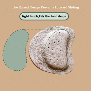 Soletta in vera pelle antiscivolo, assorbente, morbida e traspirante per sandali con tacco alto da donna, con cuscinetto per l'avampiede. - Product Image 4