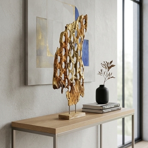 Krawang Stand Handcrafted <b>Wooden</b> Lattice Sculpture <b>Rustic</b> Carved Tabletop Decorative Artwork Stand Home Decor Display Accent - Product Image 3
