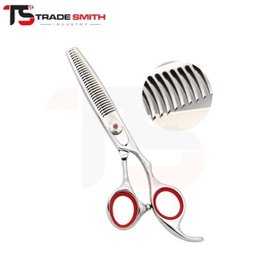 Ciseaux à effiler classiques TSI Barber, ergonomiques, pour coiffeurs professionnels, usage en salon et contrôle précis de la texture. - Product Image 1