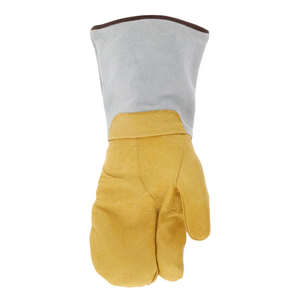 Gants de soudage TIG renforcés en cuir de vachette pleine fleur, résistants à l'abrasion, souples et confortables - Product Image 3