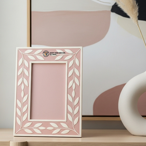 Blush Pink Decorative <b>Photo</b> <b>Frame</b> Elegant Pink <b>Wooden</b> <b>Photo</b> <b>Frame</b> - Product Image 4