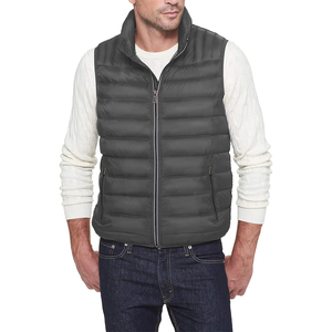 Gilet matelassé personnalisé avec logo, veste d'équitation chaude et rembourrée, vêtements d'hiver décontractés, gilet rembourré pour homme. - Product Image 1