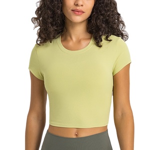 เสื้อครอปของผู้หญิงเสื้อยืดทรงหลวมมีสไตล์พร้อมดีไซน์ใหม่เป็นมิตรต่อสิ่งแวดล้อมจากผู้ผลิตแฟชั่น - Product Image 4