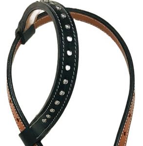 Têtière en cuir sculpté à une oreille de haute qualité Excellent produit équestre occidental pour l'équitation - Product Image 3