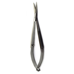 Premium Heavy Duty Spring Scissors Stainless Steel Cuticle Curved Sharp Blades with Customized Logo and Precision Steel Handle - Product Image 4