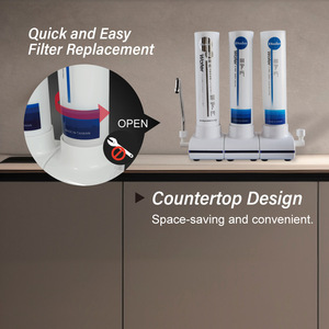 «Made In Japan-Taiwan Buder» <b>Plastic</b> Manual 3-Stage Water Filtration System with Dedicated Drinking Faucet - Product Image 3