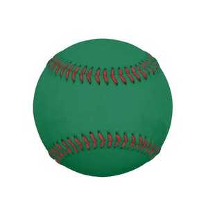 Pelota de Béisbol Verde con Costuras Rojas, Tamaño Estándar, Resistente para Entrenamiento - Product Image 1