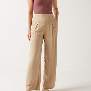 Pantalones de mujer de alta calidad, ligeros, de nuevo diseño, personalizados, suaves, con corte acampanado, estilo vintage, holgados, de cintura alta, pierna ancha, estilo streetwear. - Product Image 6