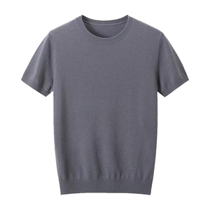 เสื้อยืดแขนสั้นผู้ชาย ผ้าสแปนเด็กซ์/โพลีเอสเตอร์ พิมพ์ลาย ยืดหยุ่นได้ เหมาะสำหรับเล่นกีฬา ดีไซน์เรียบง่าย ชายเสื้อโค้งมน คอกลม ใส่สบายๆ ในชีวิตประจำวัน - Product Image 2
