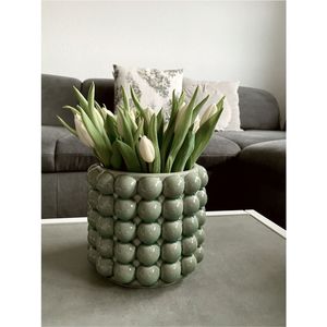 Handmade Modern Metal Ball Flower <b>Vase</b> Luxury Decorative Tabletop Iron <b>Vase</b> for Home Wedding Decor Artisan Polished Flower Pot - Product Image 5