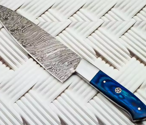 Couteau de Chef Premium LEGACY BLADES en Acier Damas, Tranchant comme un Rasoir, Manche en Bois, Conception Ambidextre, Compatible Lave-Vaisselle, Vente Directe Usine - Product Image 4