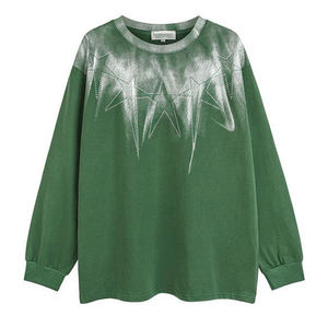 Sudadera de Manga Larga Oversize Estilo Rugby Vintage Lavada con Logotipo Personalizado Bordado y Transferencia de Diamantes de Imitación, Ideal para Invierno - ¡Venta Caliente! - Product Image 3