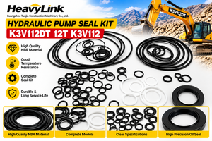 Kit de sellos para bomba hidráulica K3V112DT 12T K3V1112, juego de reparación de sellos de aceite para excavadora, piezas de junta NBR - Product Image 4